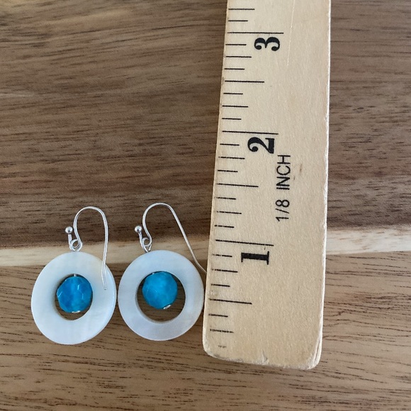 Jade and MOP earrings🆕 - Picture 3 of 3